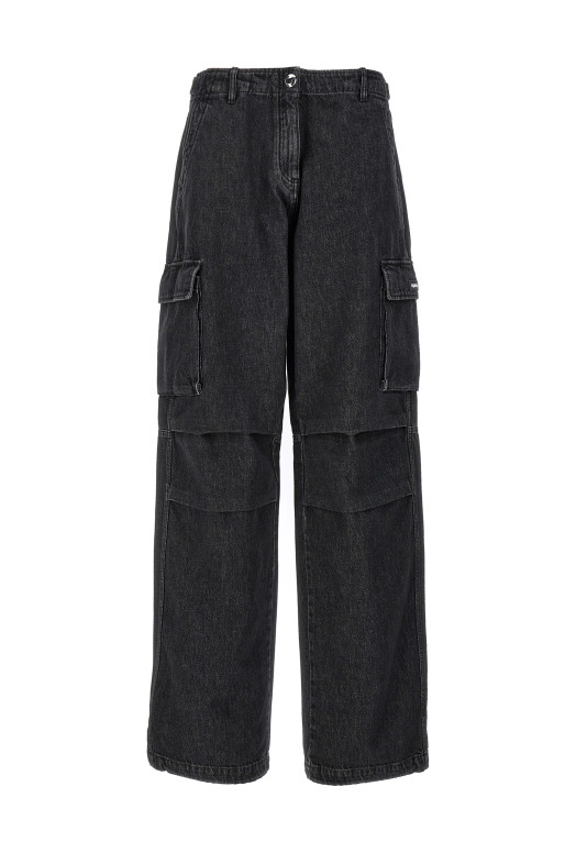 Джинсы «Denim Wide Leg Cargo» черные (COPP40852WABK) Джинсы «Denim Wide Leg Cargo» черные (COPP40852WABK)