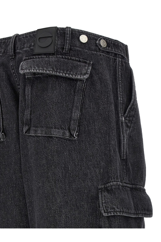 Джинсы «Denim Wide Leg Cargo» черные (COPP40852WABK) Джинсы «Denim Wide Leg Cargo» черные (COPP40852WABK)