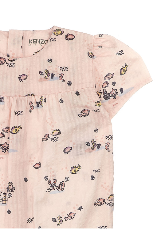 Комбинезон с принтом Pink KENZO JUNIOR (K60096DELICATEZZA) Комбинезон с принтом Pink KENZO JUNIOR (K60096DELICATEZZA)