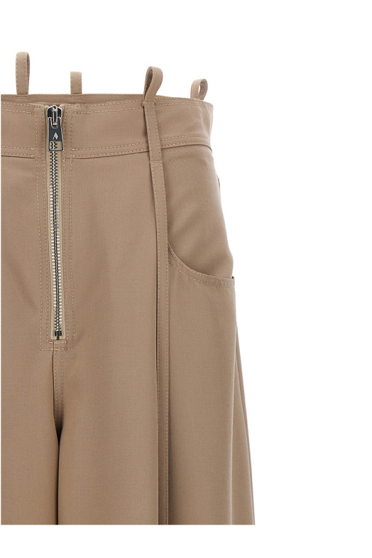 Штани Palazzo Бежеві THE ATTICO (241WCP148W046198) Штани Palazzo Бежеві THE ATTICO (241WCP148W046198)