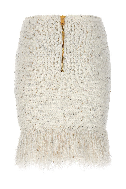 Юбка «Fringed Tweed» Белая (CF1LB049KF46GAD) Юбка «Fringed Tweed» Белая (CF1LB049KF46GAD)