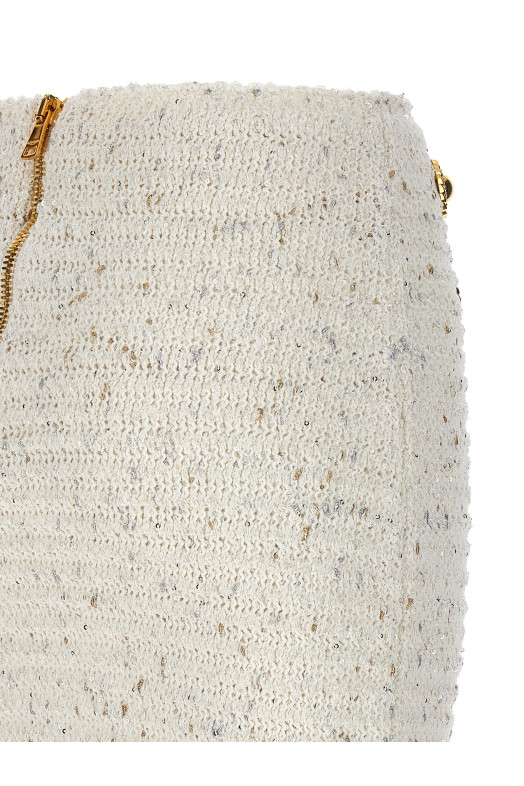 Юбка «Fringed Tweed» Белая (CF1LB049KF46GAD) Юбка «Fringed Tweed» Белая (CF1LB049KF46GAD)