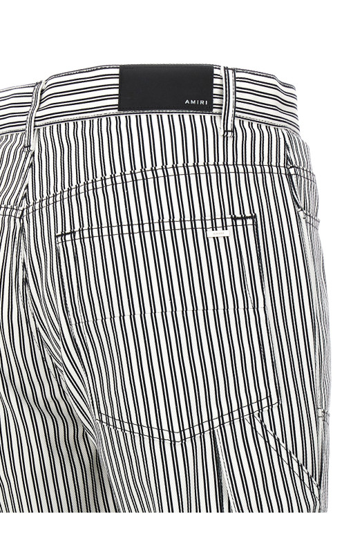 Брюки «Motors Carpenter» белые/черные (PS24MAW029BLACKWHITE) Брюки «Motors Carpenter» белые/черные (PS24MAW029BLACKWHITE)