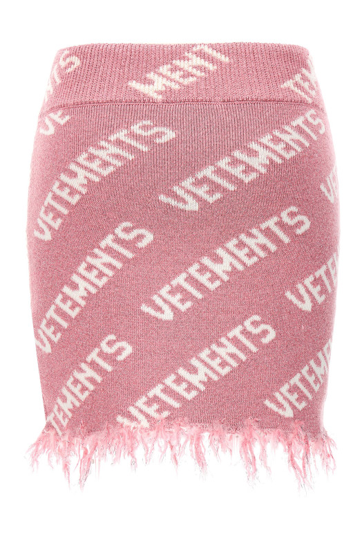 'Iconic Lurex Monogram' skirt Pink 'Iconic Lurex Monogram' skirt Pink