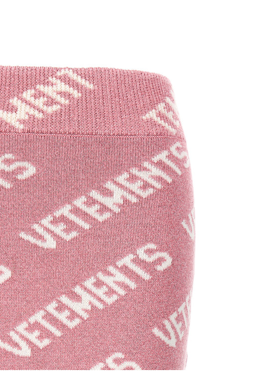 'Iconic Lurex Monogram' skirt Pink 'Iconic Lurex Monogram' skirt Pink