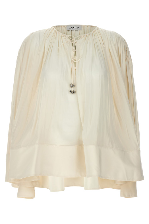 Широкая блузка Белая LANVIN (RWTO00184778P24001) Широкая блузка Белая LANVIN (RWTO00184778P24001)