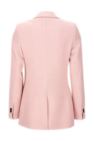 Однобортный блейзер с зауженным кроем Розовый BURBERRY (8082619CAMEO) Однобортный блейзер с зауженным кроем Розовый BURBERRY (8082619CAMEO)