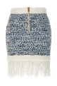 Юбка из твида с бахромой Синяя BALMAIN (CF1LB293KF88SLJ) Юбка из твида с бахромой Синяя BALMAIN (CF1LB293KF88SLJ)