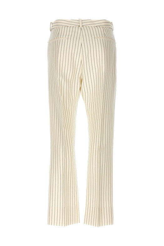 Штани в смужку Білі/Чорні TOM FORD (PAW558FAX1158XECBL) Штани в смужку Білі/Чорні TOM FORD (PAW558FAX1158XECBL)