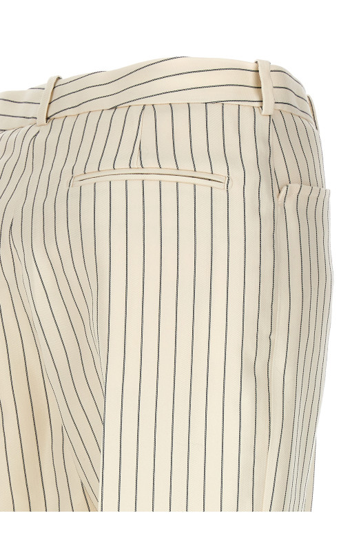 Штани в смужку Білі/Чорні TOM FORD (PAW558FAX1158XECBL) Штани в смужку Білі/Чорні TOM FORD (PAW558FAX1158XECBL)