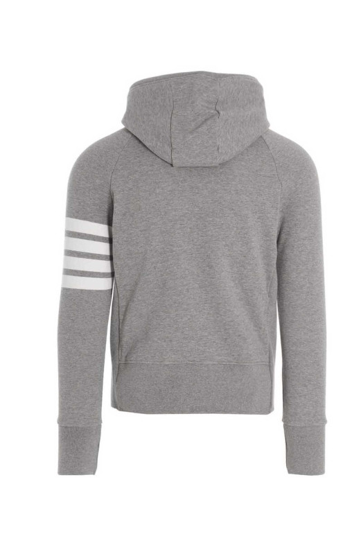 4 bar' hoodie Gray