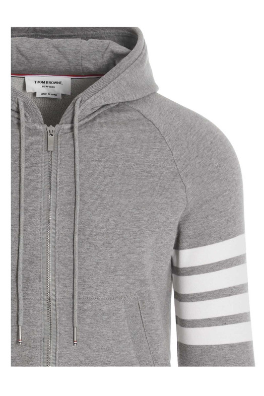 4 bar' hoodie Gray
