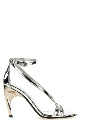 'Armadillo' sandals Silver