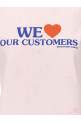'We Love Our Customers' T-shirt Pink 'We Love Our Customers' T-shirt Pink