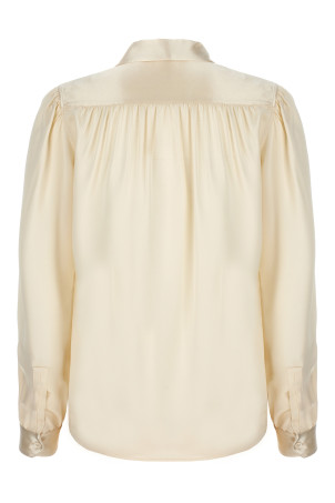 Lavalliere silk shirt White Lavalliere silk shirt White