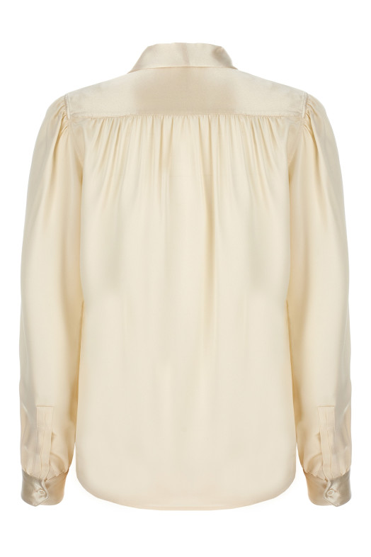 Lavalliere silk shirt White Lavalliere silk shirt White