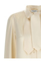 Lavalliere silk shirt White Lavalliere silk shirt White