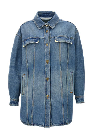 Куртка «Washed Logo» світло-блакитного кольору (PWYD021S24DEN00140404040) Куртка «Washed Logo» світло-блакитного кольору (PWYD021S24DEN00140404040)