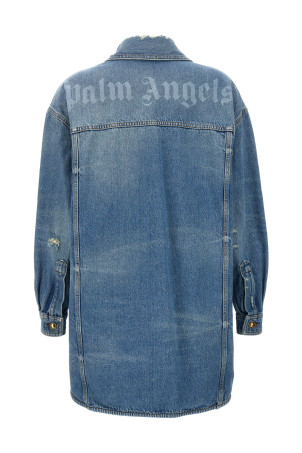 Куртка «Washed Logo» світло-блакитного кольору (PWYD021S24DEN00140404040) Куртка «Washed Logo» світло-блакитного кольору (PWYD021S24DEN00140404040)