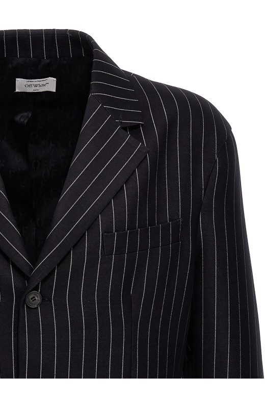 Блейзер «23 pinstripes» Синий (OMEN097S24FAB00347004700) Блейзер «23 pinstripes» Синий (OMEN097S24FAB00347004700)