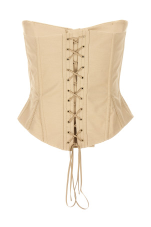 Корсет-топ бежевого цвета STELLA MCCARTNEY (6T01683DU7012600) Корсет-топ бежевого цвета STELLA MCCARTNEY (6T01683DU7012600)