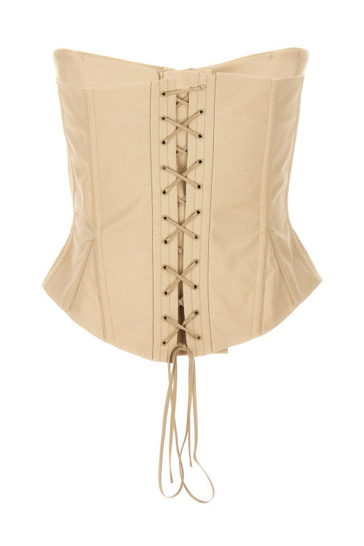 Корсет-топ бежевого цвета STELLA MCCARTNEY (6T01683DU7012600) Корсет-топ бежевого цвета STELLA MCCARTNEY (6T01683DU7012600)