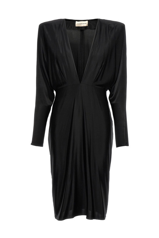 Платье из джерси с V-образным вырезом Черное ALEXANDRE VAUTHIER (232DR1934BLACK) Платье из джерси с V-образным вырезом Черное ALEXANDRE VAUTHIER (232DR1934BLACK)
