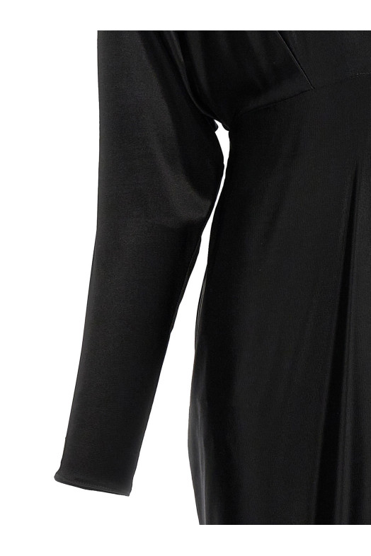 Платье из джерси с V-образным вырезом Черное ALEXANDRE VAUTHIER (232DR1934BLACK) Платье из джерси с V-образным вырезом Черное ALEXANDRE VAUTHIER (232DR1934BLACK)