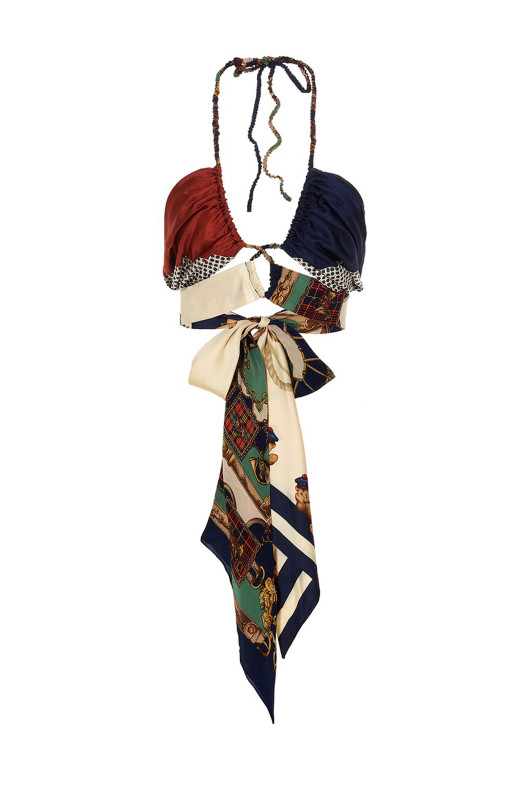 Top 'Designer Scarf' Multicolor Top 'Designer Scarf' Multicolor