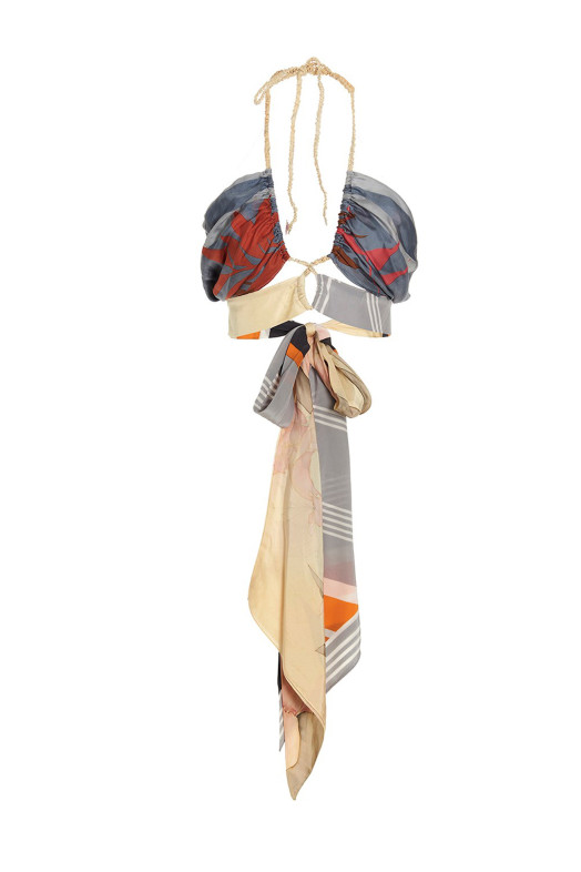 Top 'Designer Scarf' Multicolor Top 'Designer Scarf' Multicolor