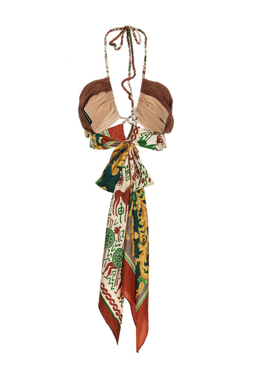 Top 'Designer Scarf' Multicolor Top 'Designer Scarf' Multicolor