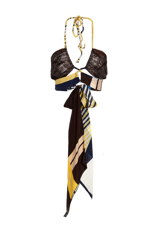 Top 'Designer Scarf' Multicolor Top 'Designer Scarf' Multicolor