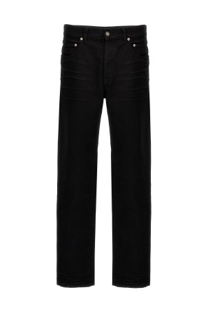 Crinkled effect jeans Black   Crinkled effect jeans Black