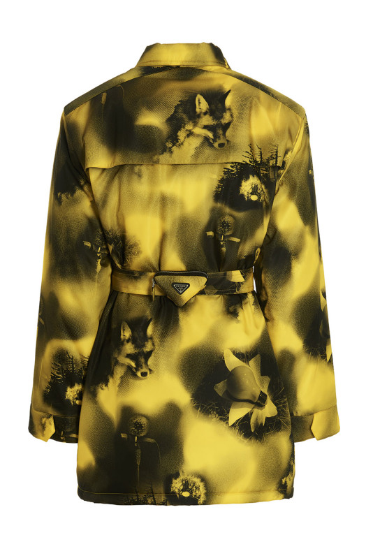 Парка з принтом Re-Nylon, жовта PRADA (SGC09111P1F0010) Парка з принтом Re-Nylon, жовта PRADA (SGC09111P1F0010)