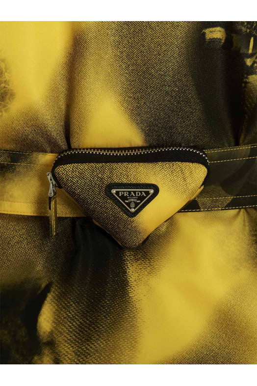 Парка з принтом Re-Nylon, жовта PRADA (SGC09111P1F0010) Парка з принтом Re-Nylon, жовта PRADA (SGC09111P1F0010)