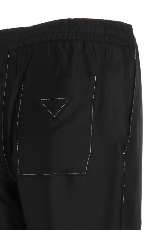 Шовкові штани Чорні PRADA (SPH259S2311QWCF0002) Шовкові штани Чорні PRADA (SPH259S2311QWCF0002)