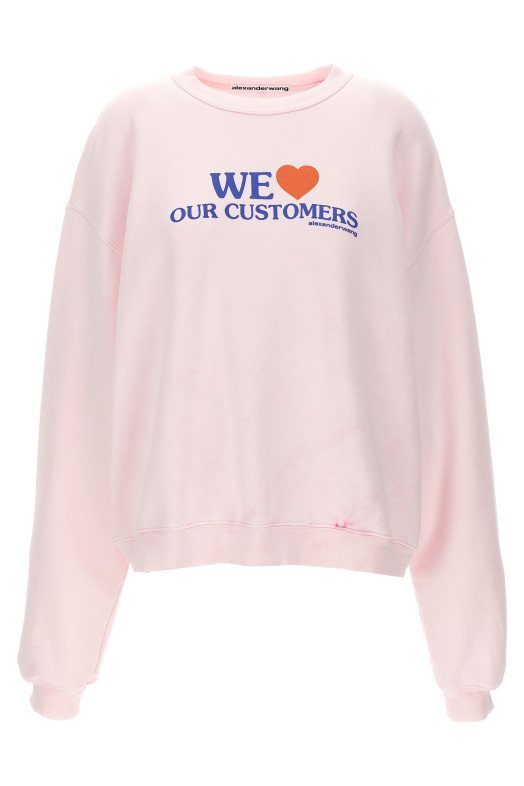 'We Love Our Customers' sweatshirt Pink 'We Love Our Customers' sweatshirt Pink