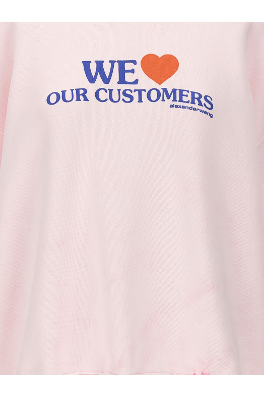 'We Love Our Customers' sweatshirt Pink 'We Love Our Customers' sweatshirt Pink