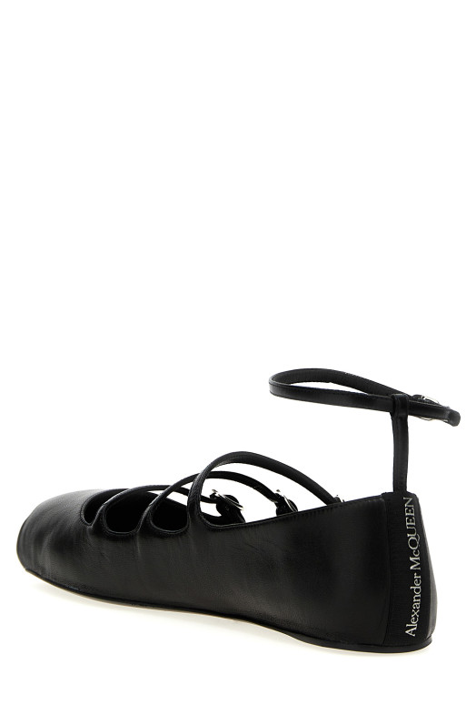 Шкіряні балетки на ремінцях Чорні (780745WIEN51000) Шкіряні балетки на ремінцях Чорні (780745WIEN51000)