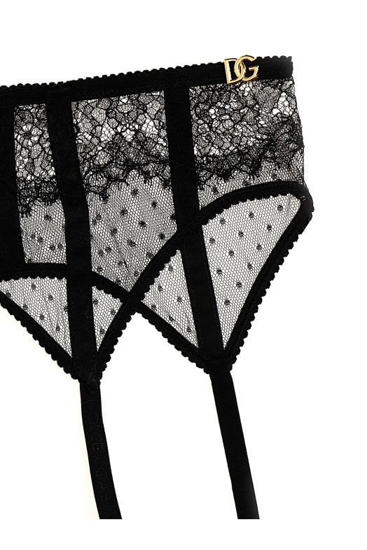 Мереживні підв'язки Чорні DOLCE & GABBANA (O4A50TONO25N0000) DOLCE & GABBANA Мереживні підв'язки Чорні DOLCE & GABBANA (O4A50TONO25N0000) DOLCE & GABBANA