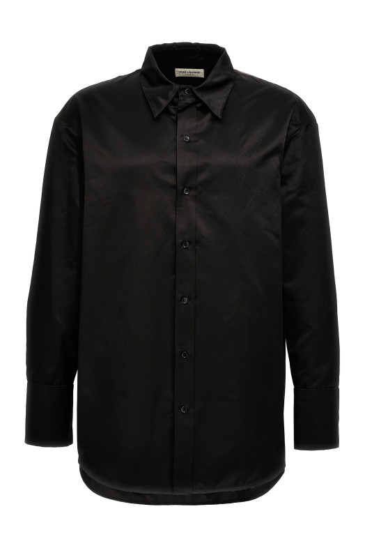 Шовкова сорочка Чорна SAINT LAURENT (788143Y015O1000) Шовкова сорочка Чорна SAINT LAURENT (788143Y015O1000)