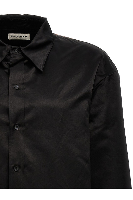 Шовкова сорочка Чорна SAINT LAURENT (788143Y015O1000) Шовкова сорочка Чорна SAINT LAURENT (788143Y015O1000)