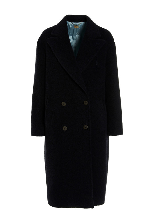 Двубортное пальто Синее MAURIZIO MIRI (COCOON77001226) Двубортное пальто Синее MAURIZIO MIRI (COCOON77001226)