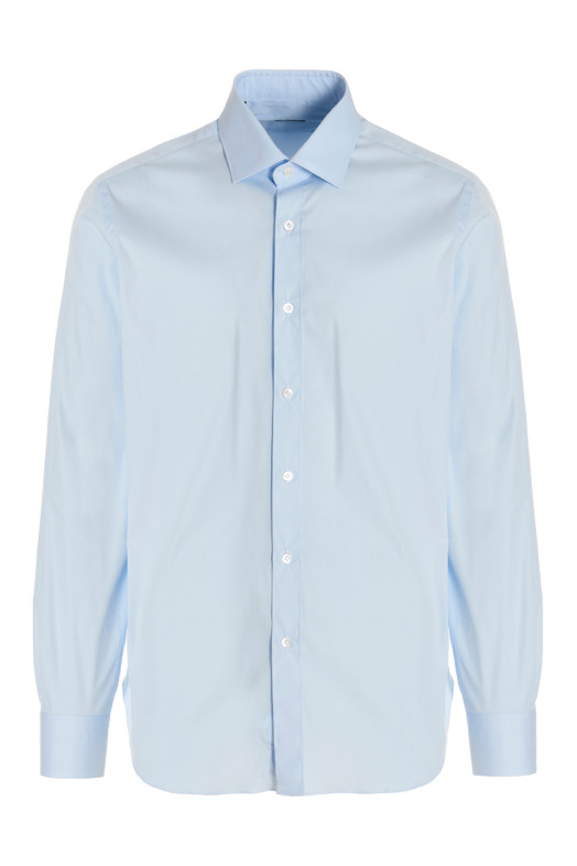 Сорочка з попліну, світло-блакитна BARBA (T1U12P01PZ27010001) Сорочка з попліну, світло-блакитна BARBA (T1U12P01PZ27010001)