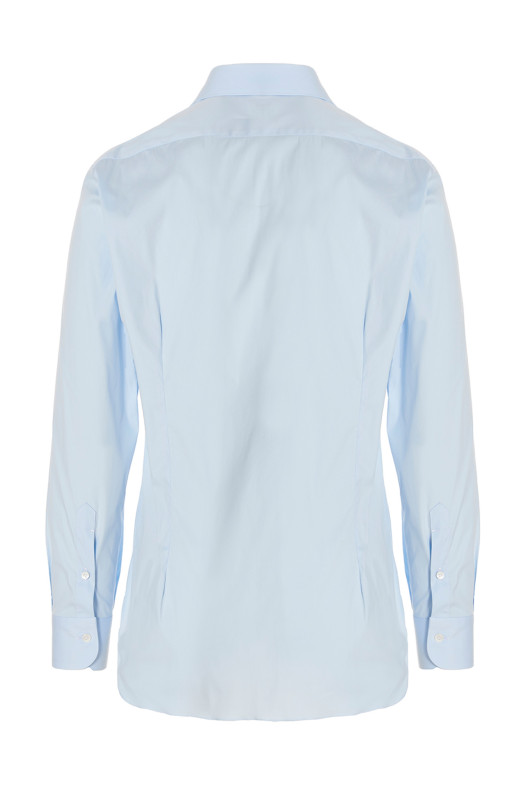 Сорочка з попліну, світло-блакитна BARBA (T1U12P01PZ27010001) Сорочка з попліну, світло-блакитна BARBA (T1U12P01PZ27010001)