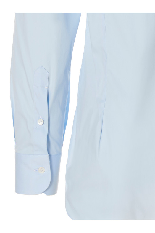 Сорочка з попліну, світло-блакитна BARBA (T1U12P01PZ27010001) Сорочка з попліну, світло-блакитна BARBA (T1U12P01PZ27010001)