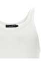 Ribbed tank top White Ribbed tank top White