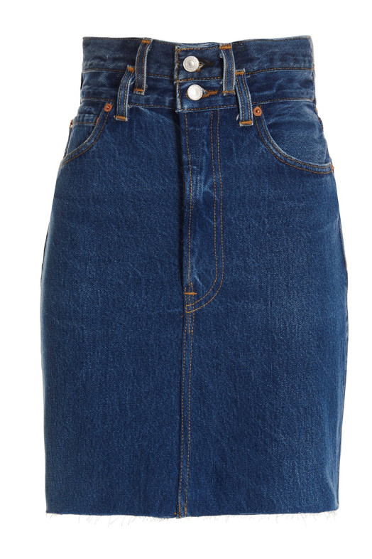 Синя спідниця "Олівець із подвійною талією" Re Done x Levi's Синя спідниця "Олівець із подвійною талією" Re Done x Levi's