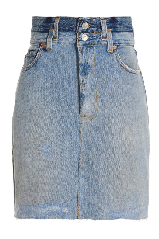 Синя спідниця "Олівець із подвійною талією" Re Done x Levi's Синя спідниця "Олівець із подвійною талією" Re Done x Levi's