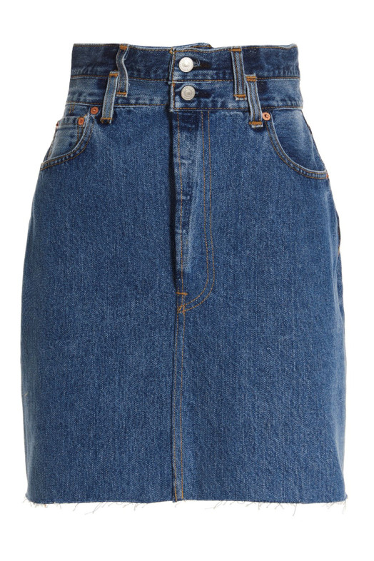 Синя спідниця "Олівець із подвійною талією" Re Done x Levi's Синя спідниця "Олівець із подвійною талією" Re Done x Levi's